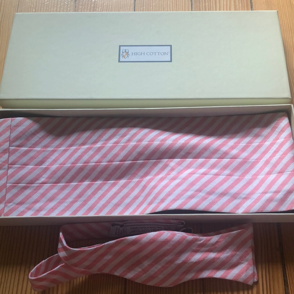 High Cotton Bow Tie Cummerbund Set